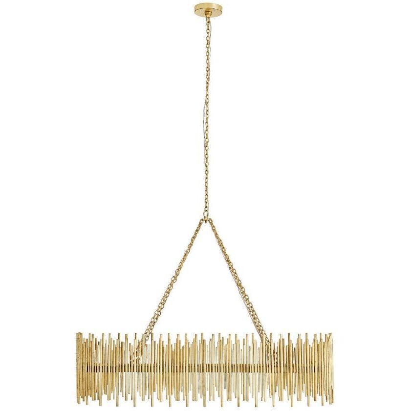 Prescott 10 Light 44.5 inch Gold Leaf Chandelier Ceiling Light