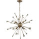 Sprigny 6 Light 25 inch Matte Gold Chandelier Ceiling Light