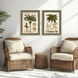 Palm Study I Green and Beige and Brown Framed Art