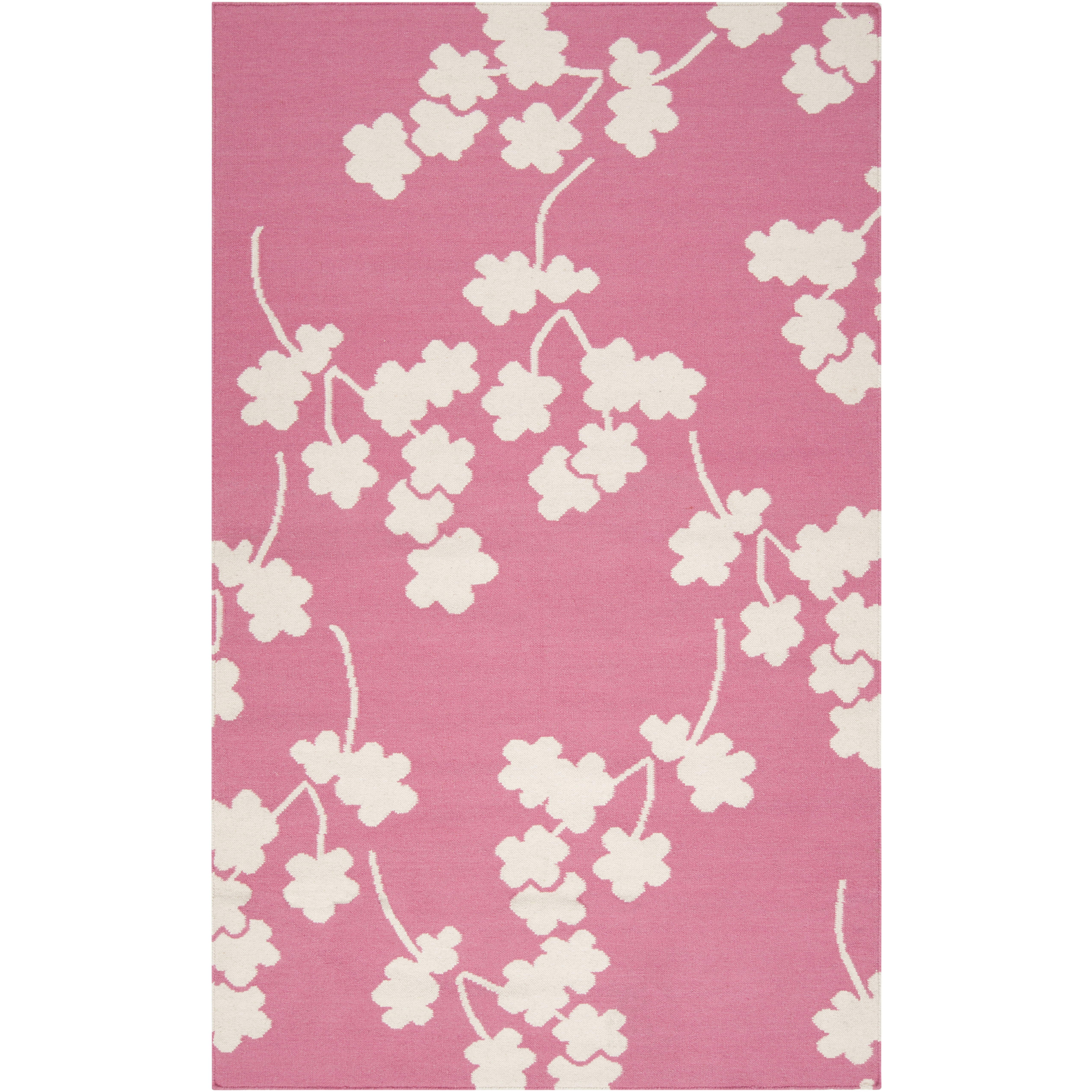 Fallon 36 X 24 inch Bright Pink, Beige Rug
