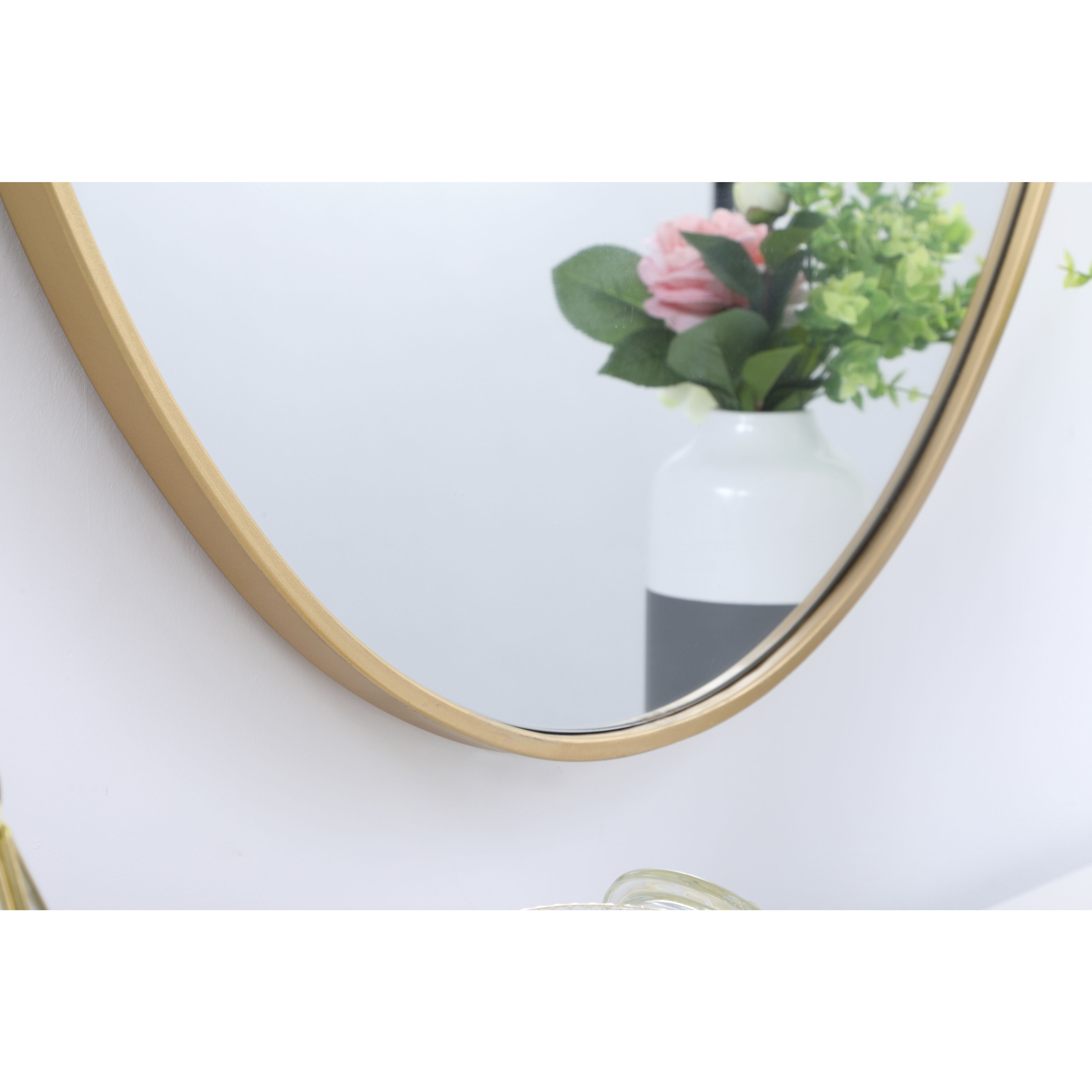 Eternity 34 X 24 inch Brass Wall Mirror