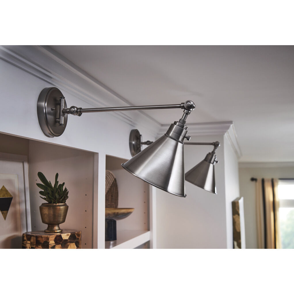 Arti 1 Light 7.75 inch Polished Antique Nickel Indoor Wall Sconce Wall Light