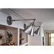 Arti 1 Light 7.75 inch Polished Antique Nickel Indoor Wall Sconce Wall Light