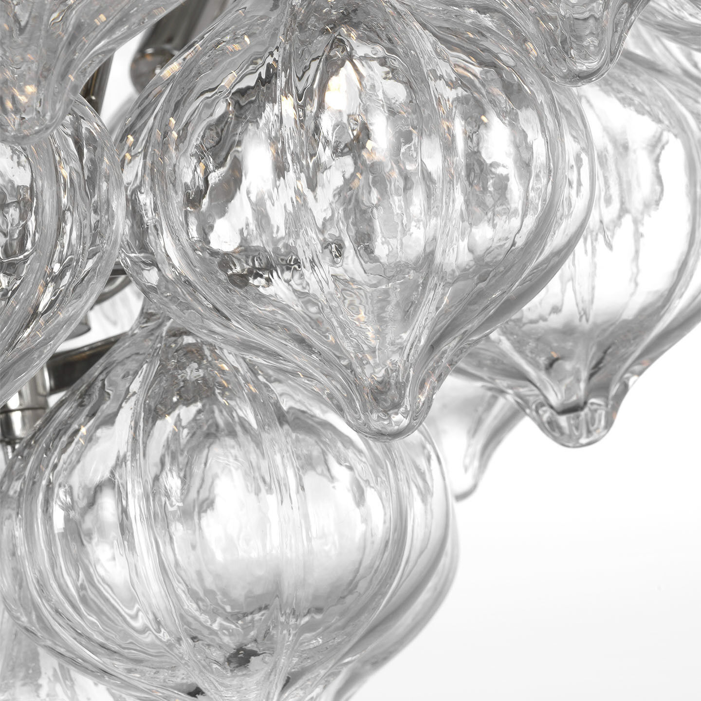 Julie Neill Caselli LED 35.5 inch Polished Nickel Basket Chandelier Ceiling Light