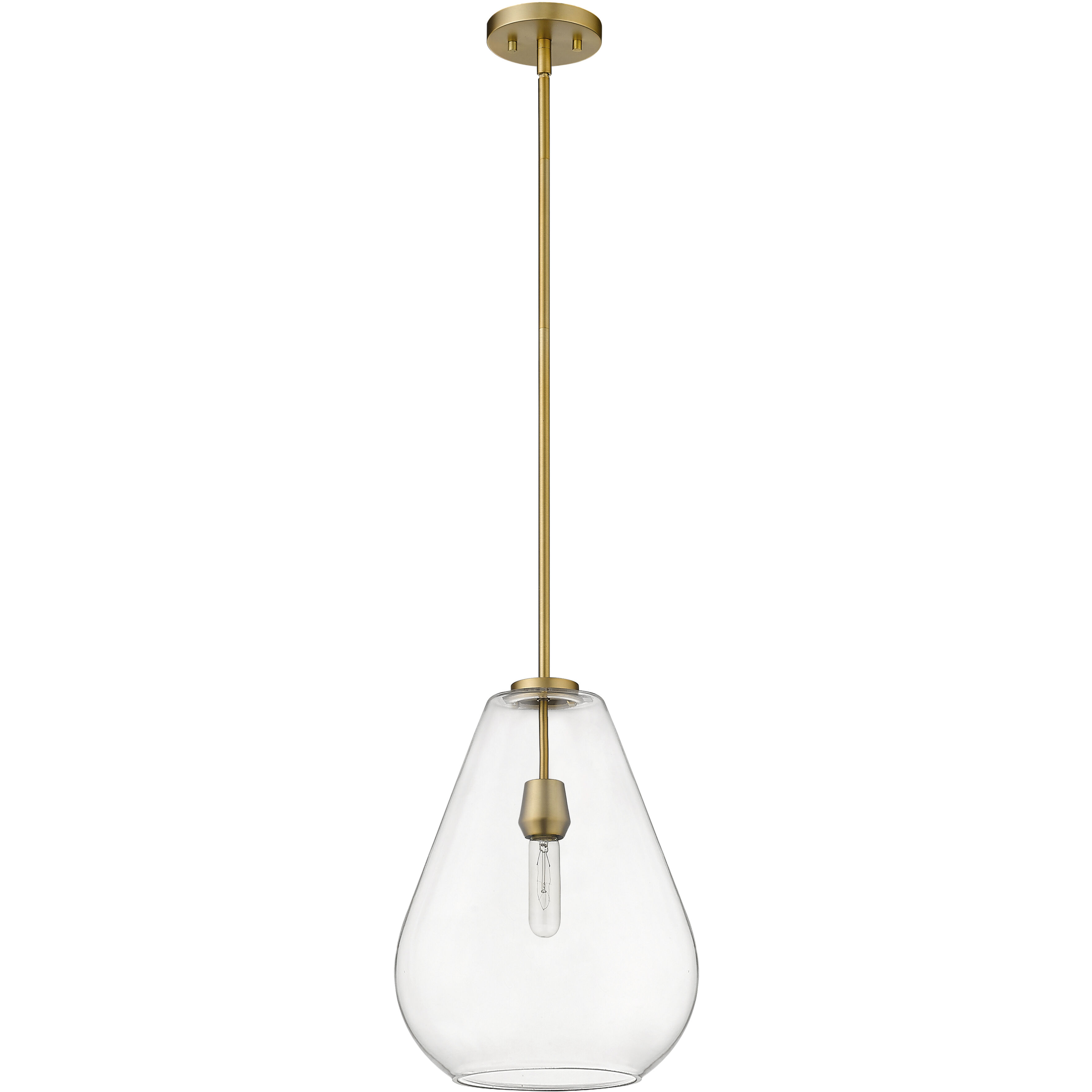 Ayra 1 Light 12 inch Olde Brass Pendant Ceiling Light