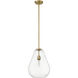 Ayra 1 Light 12 inch Olde Brass Pendant Ceiling Light