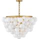 Marabel 6 Light 30.5 inch Distressed Brass Chandelier Ceiling Light
