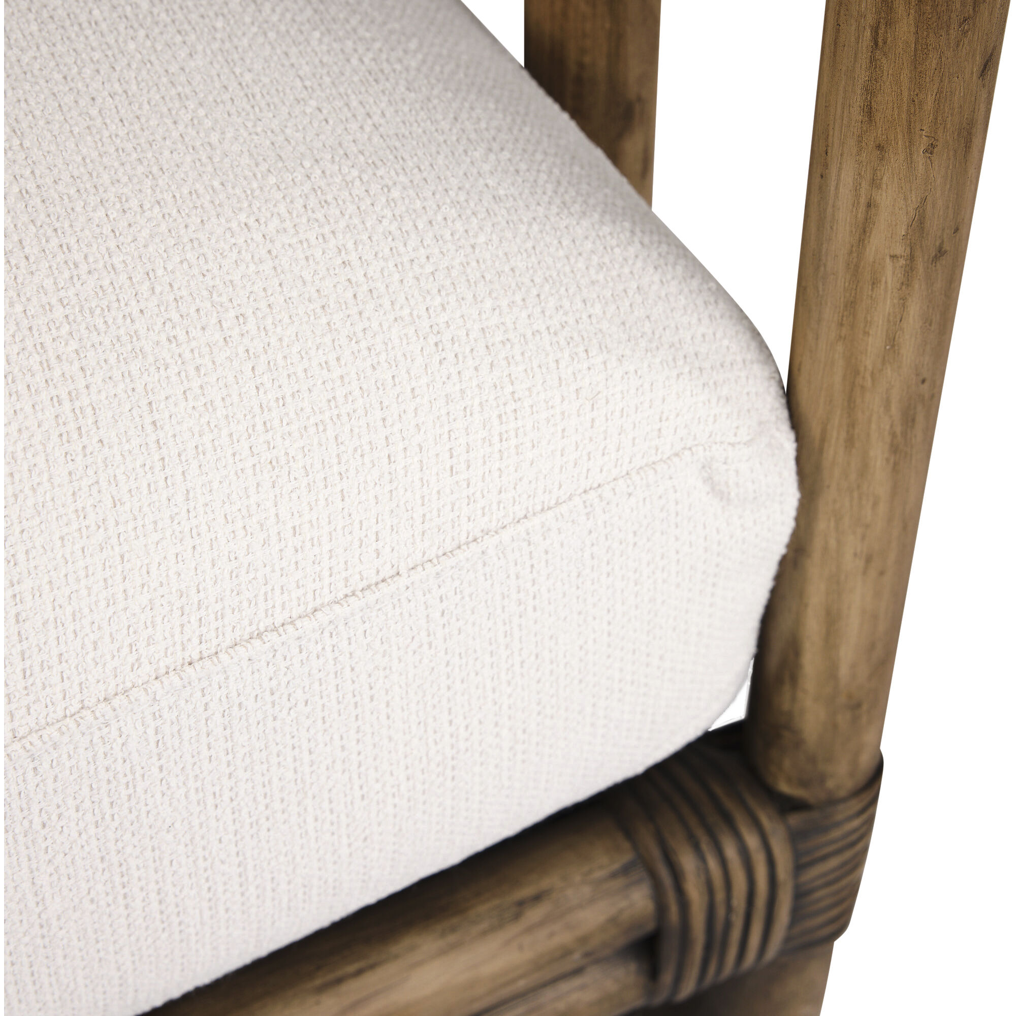 Hamza Pearl and Palm Gray Chair