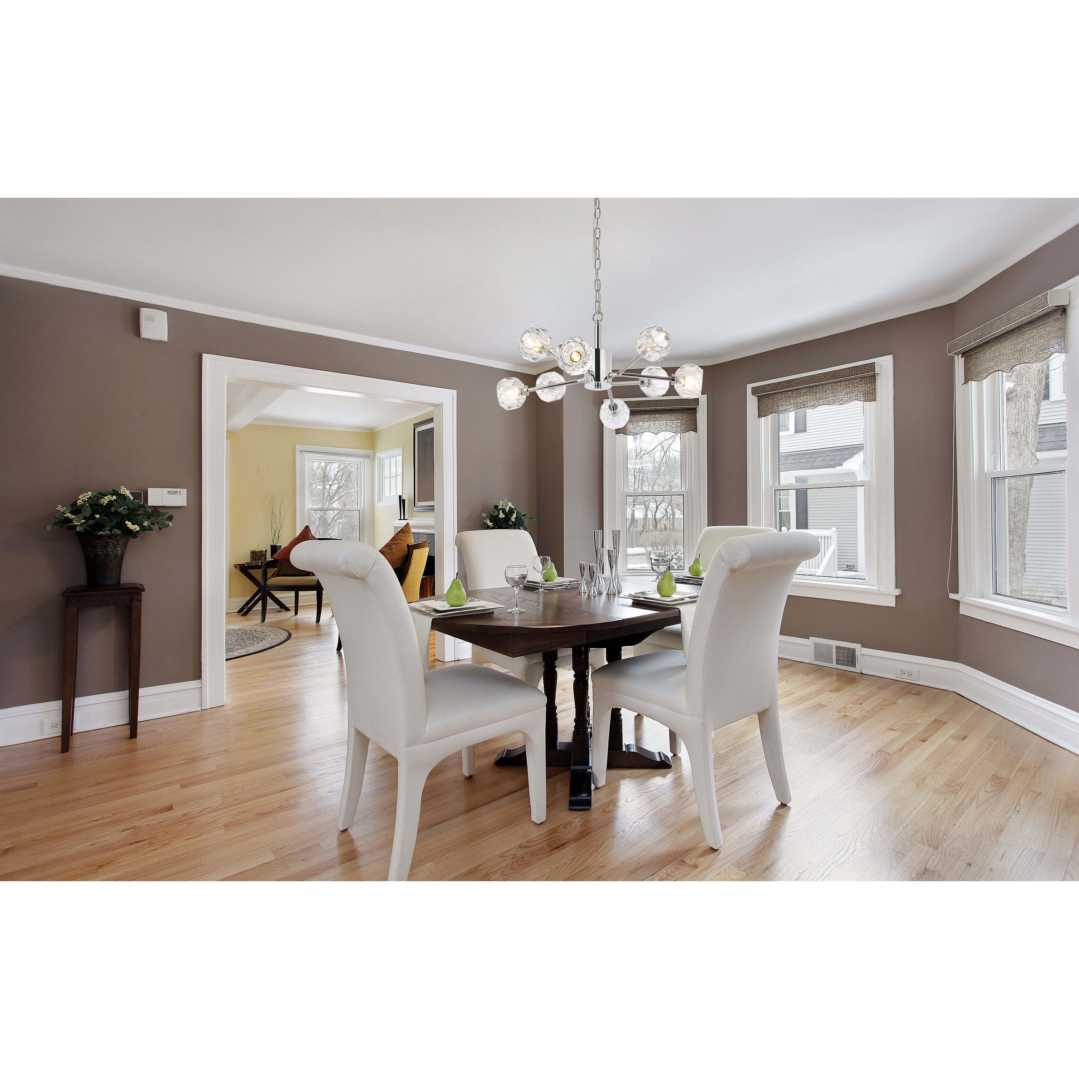 Graham 8 Light 24 inch Chrome Pendant Ceiling Light