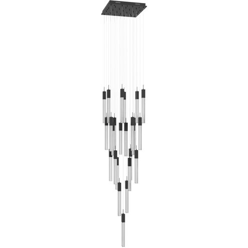 Boa LED 28 inch Black Multi Port Pendant Ceiling Light