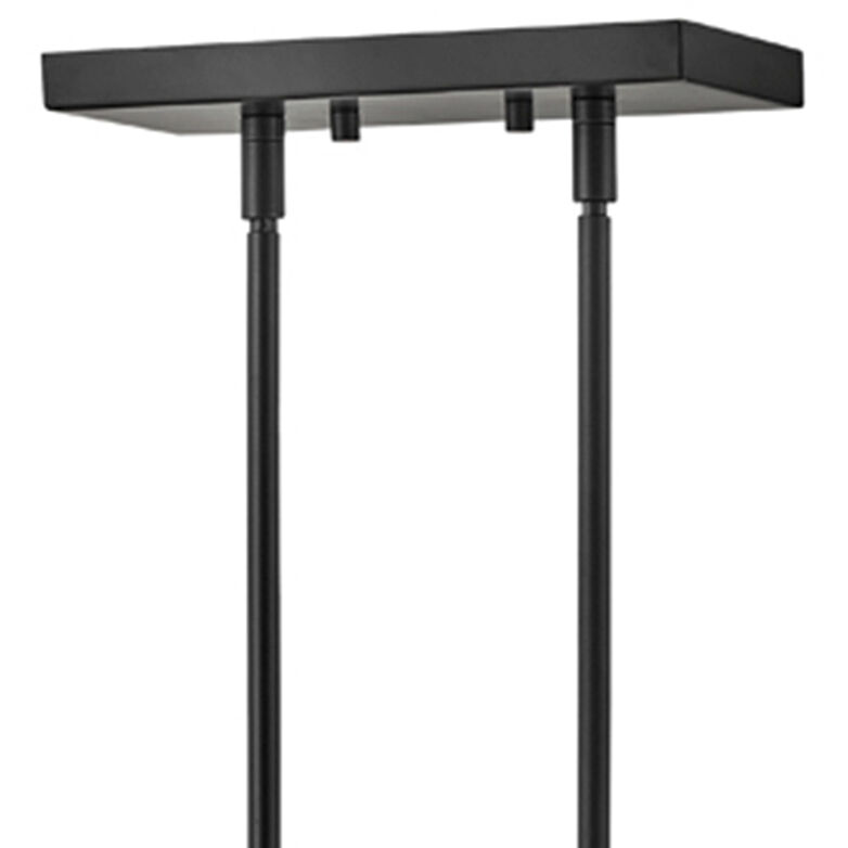 Lazlo LED 40 inch Black Chandelier Ceiling Light, Linear