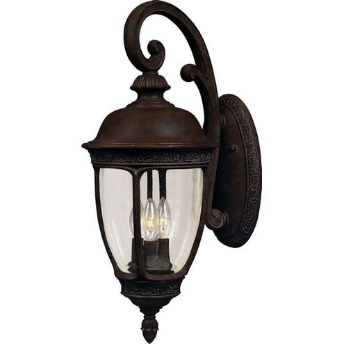 Knob Hill DC 3 Light 20 inch Sienna Outdoor Wall Mount 