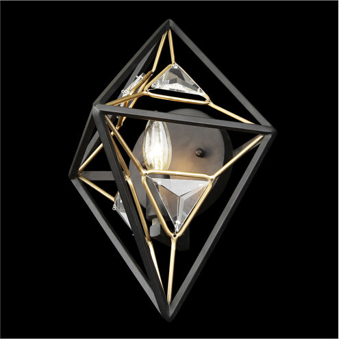 Marcia 1 Light 11 inch Matte Black/French Gold Wall Sconce Wall Light