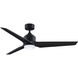 TriAire Custom 1 Light Black Fan Light