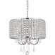 Elise 4 Light 17 inch Chrome Pendant Ceiling Light