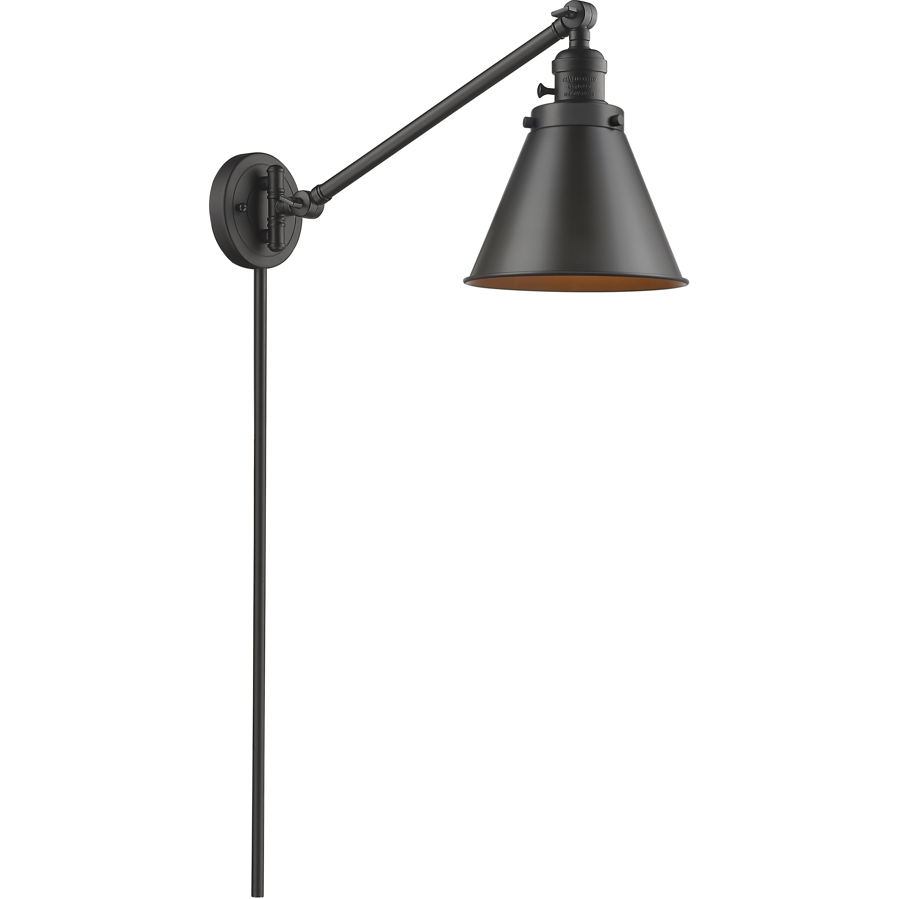 Bronze swing arm wall lamp hotsell
