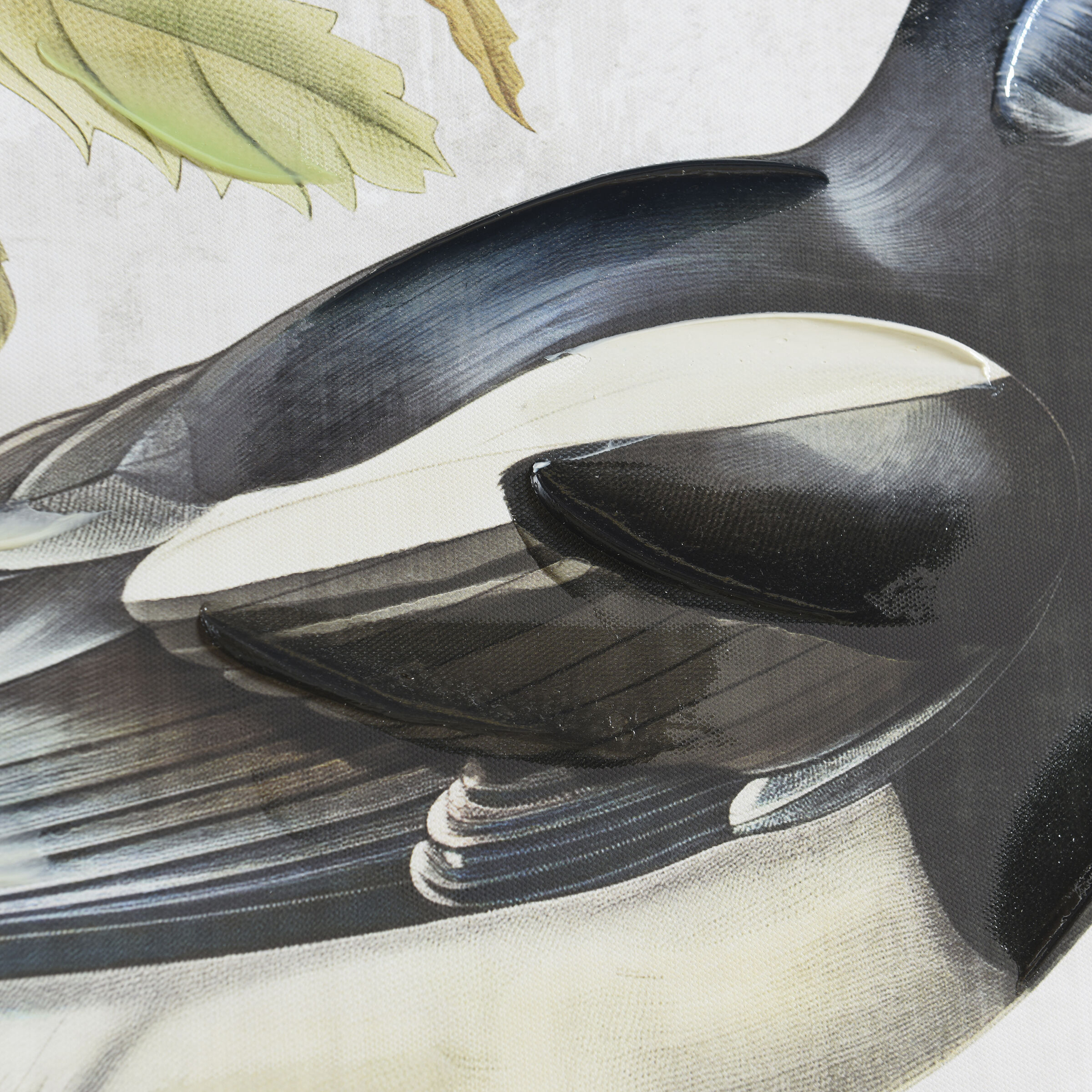 Birdsong Blue and Green and Cream Wall Art