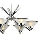 Refraction LED 26 inch Polished Chrome Chandelier Ceiling Light