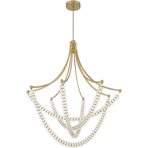 Pearl LED 49.25 inch Legacy Brass Chandelier Ceiling Light