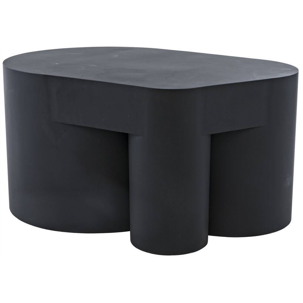 Bain 35 X 24 inch Matte Black Coffee Table