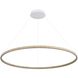Veritas LED 35.38 inch Walnut Ring Chandelier Ceiling Light