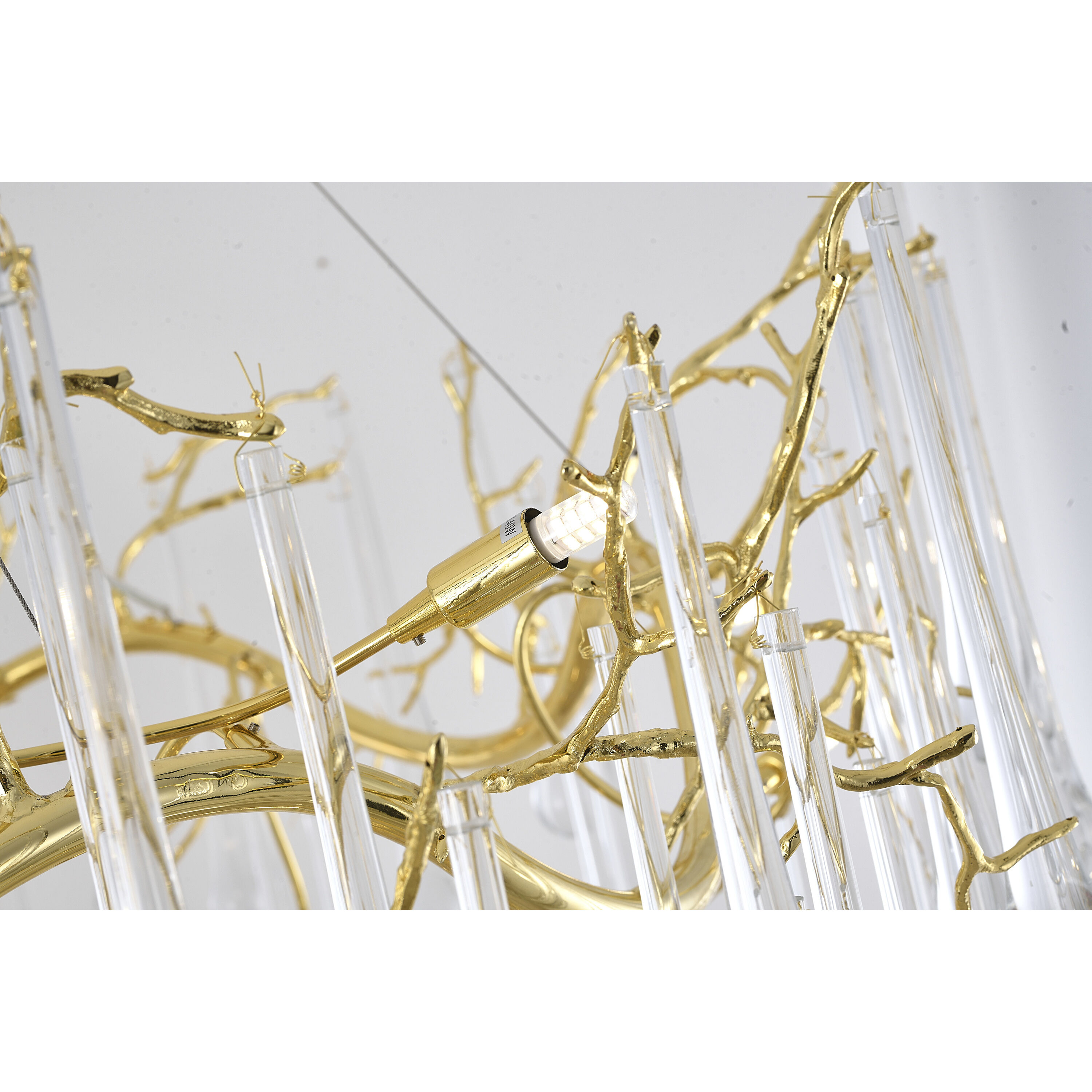 Canada 38 Light 55 inch Gold Chandelier Ceiling Light