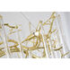 Canada 38 Light 55 inch Gold Chandelier Ceiling Light