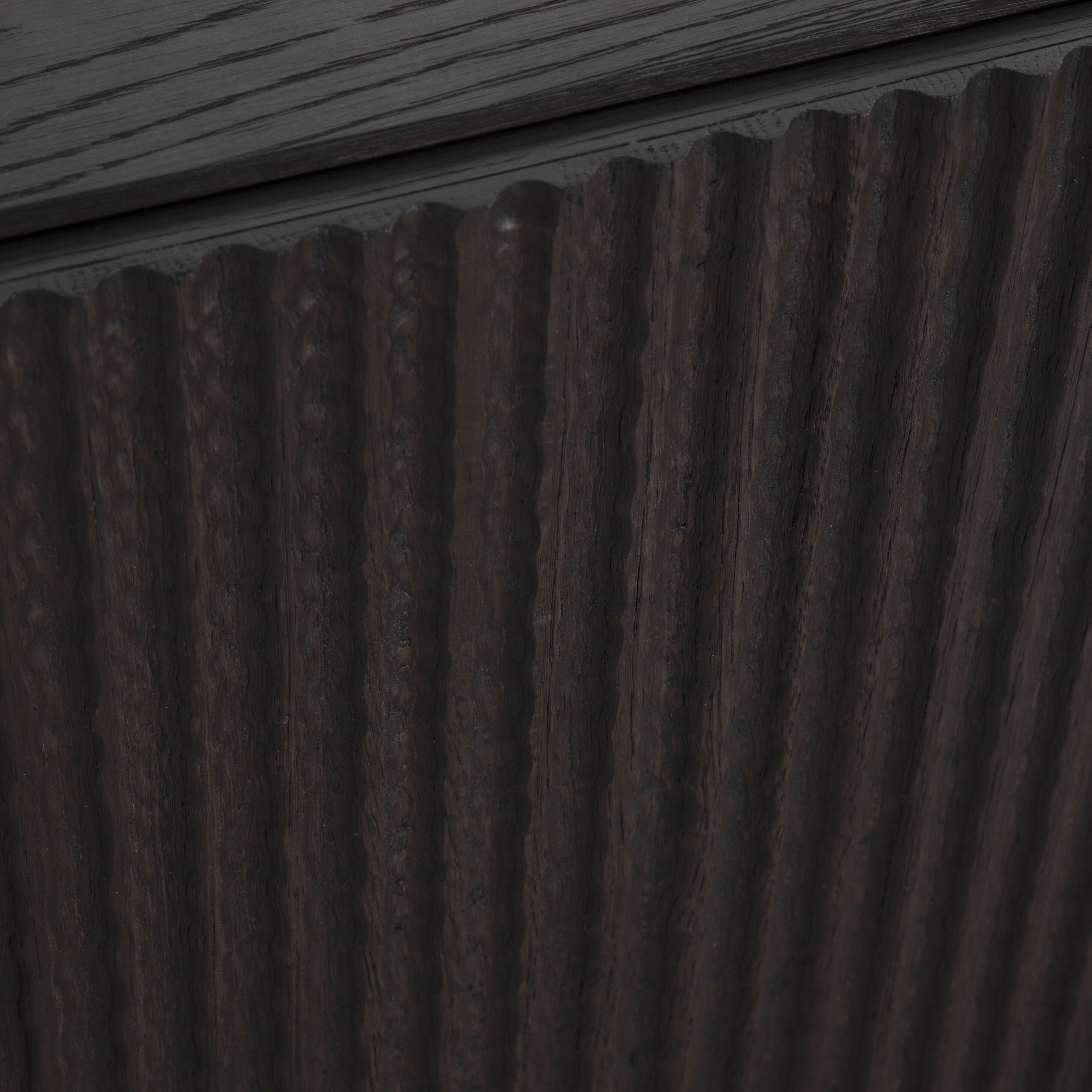 Diego 72 X 12 inch Dark Stained Oak and Antique Brass Sideboard