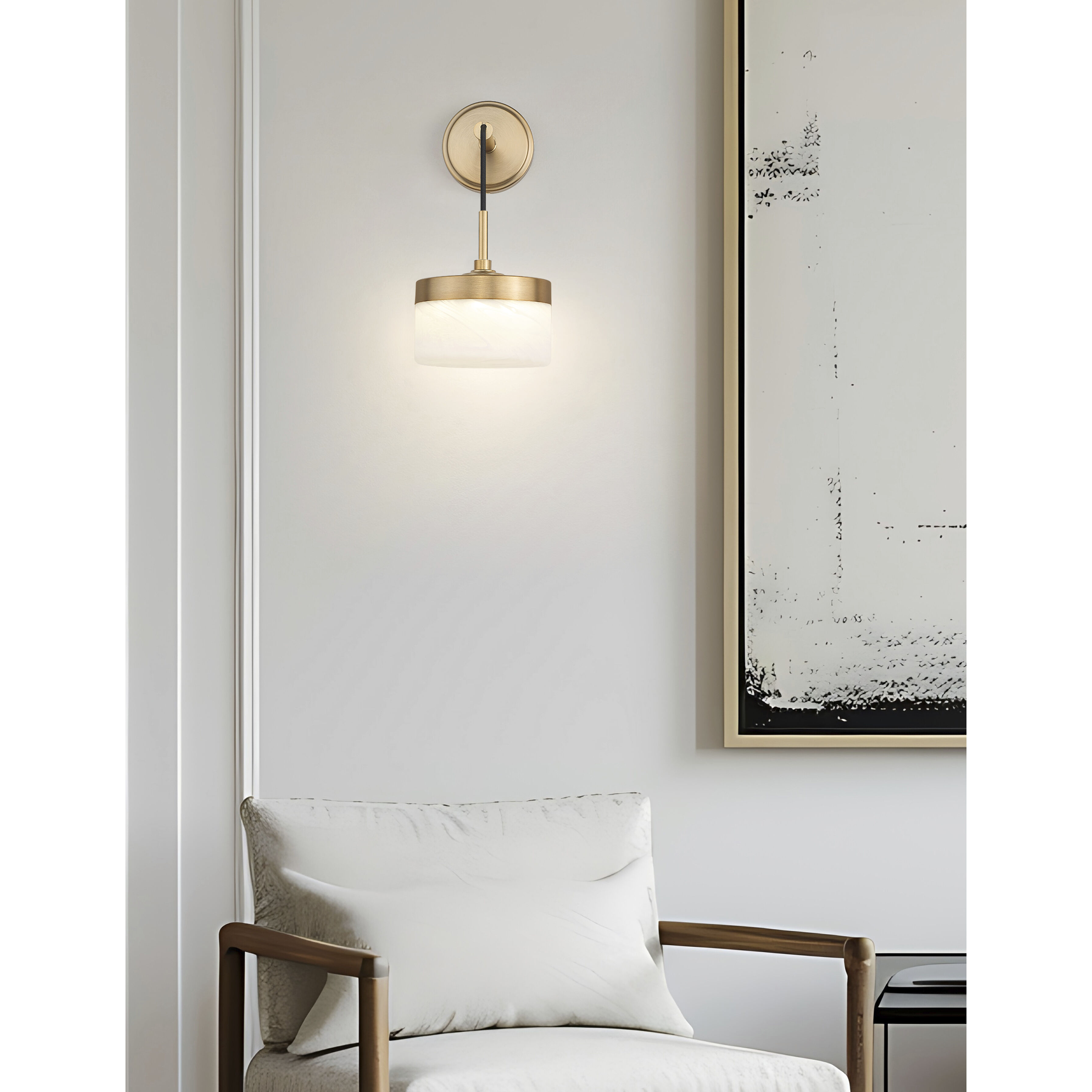 Renaud Wall Sconce Wall Light in Modern Gold
