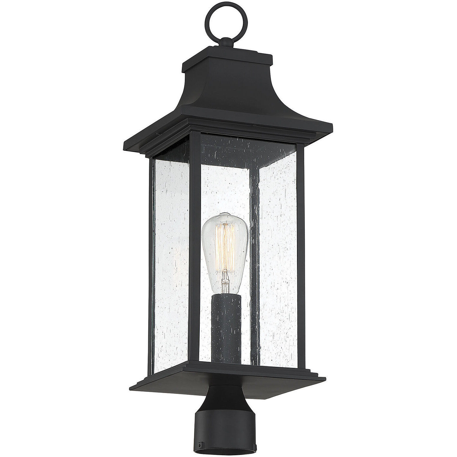 Hancock 1 Light 24.25 inch Black Outdoor Post Lantern