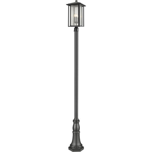Aspen 3 Light 118.44 inch Black Outdoor Post Mounted Fixture