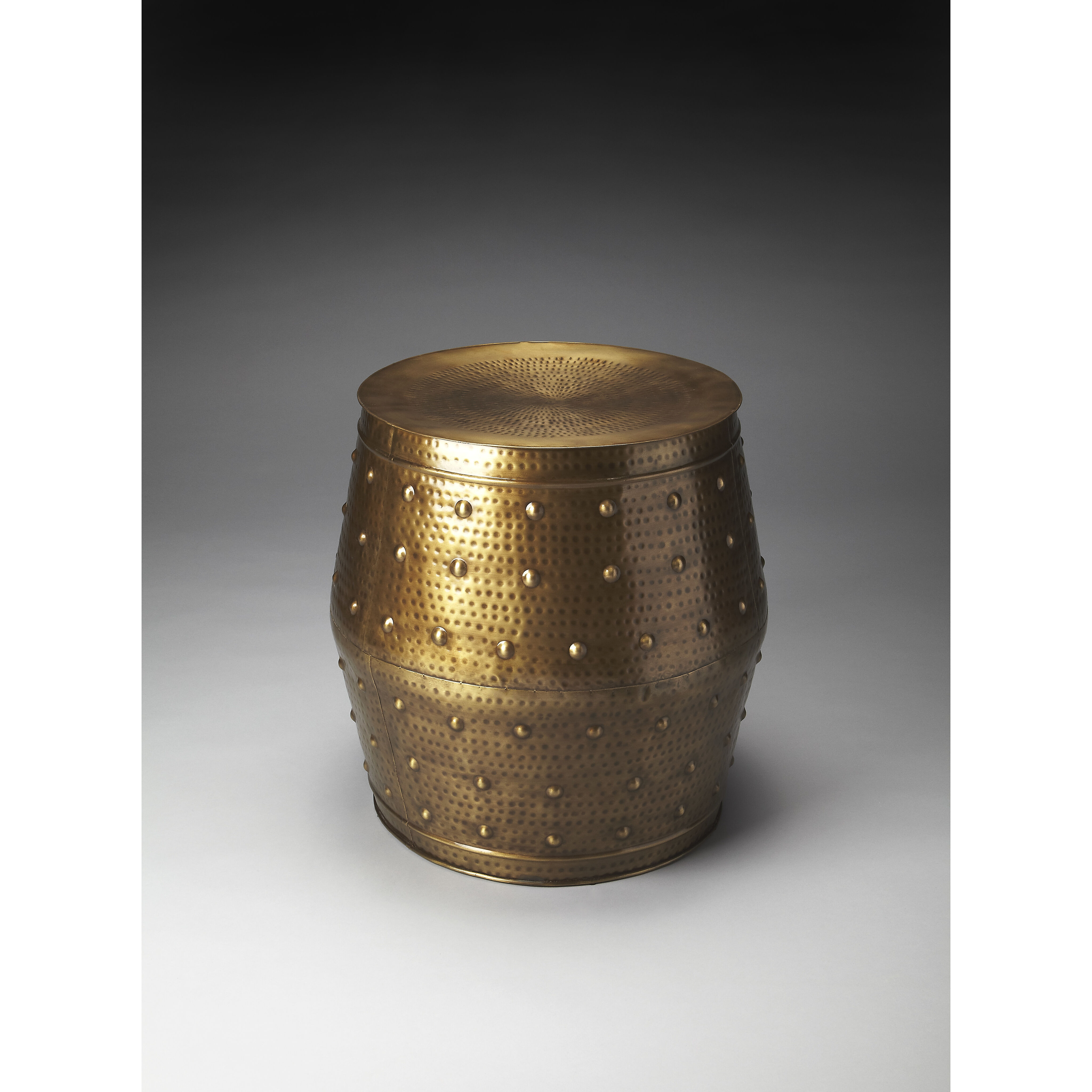 Leavitt Gold Metal 24 X 19 inch Metalworks Accent Table