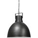 Minerva 19 inch Metallic Gray Hammered Pendant Light Ceiling Light