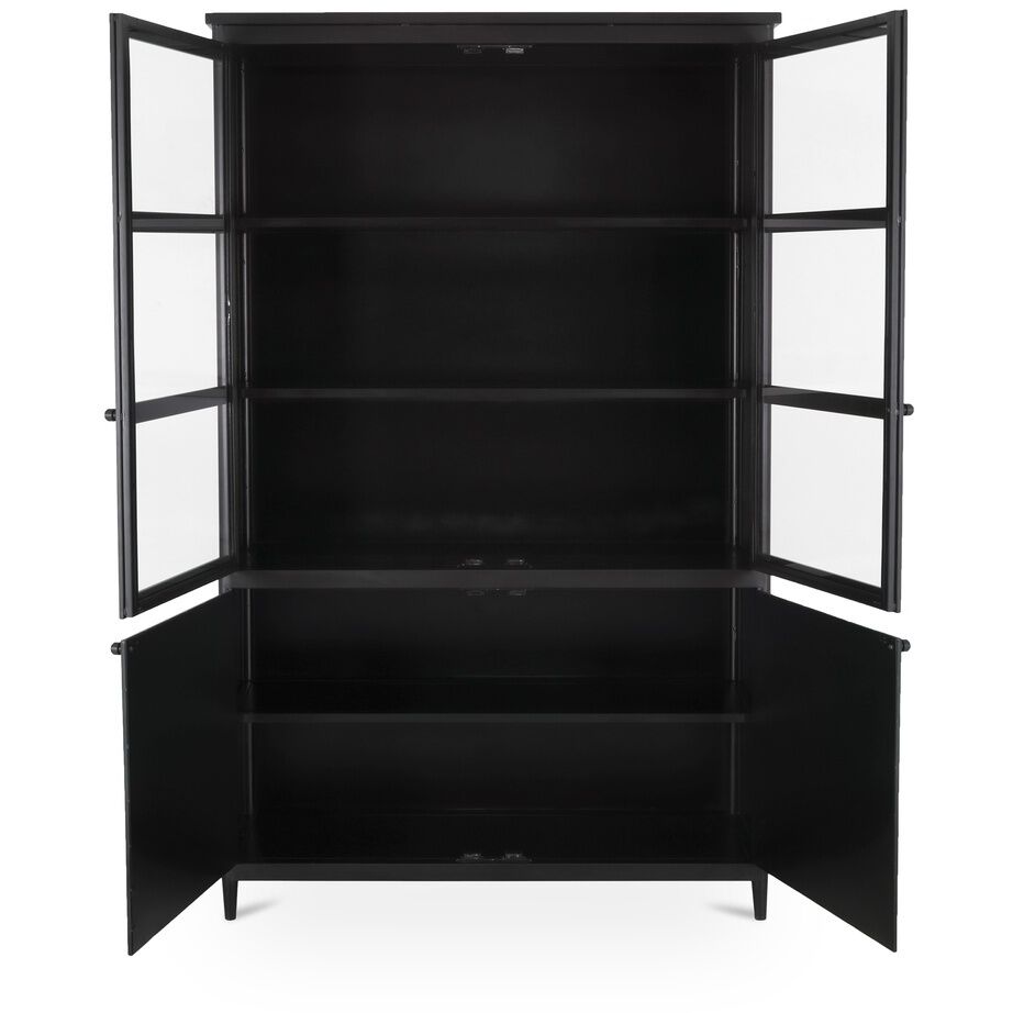 Henry Black Tall Cabinet