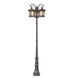 San Miguel 3 Light 100 inch Black Outdoor Pole Light