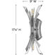 Vida LED 9 inch Glacial Sconce Wall Light