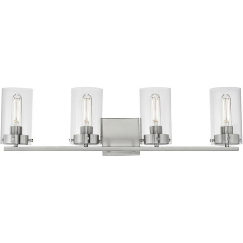 Pinn 4 Light 30 inch Satin Nickel Bath Vanity Wall Light