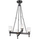 Lucian 4 Light 22 inch Urban Bronze Pendant Ceiling Light