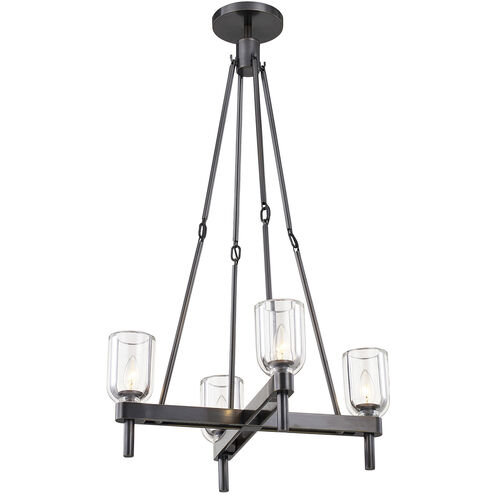 Lucian 4 Light 22 inch Urban Bronze Pendant Ceiling Light