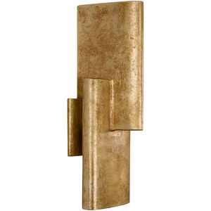 Kelly Wearstler Lotura LED 6 inch Museum Gild Intersecting Sconce Wall Light