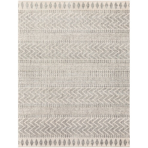 Elaziz 123 X 94 inch Medium Gray/Ivory/Light Gray Rugs in 8 x 10, Rectangle