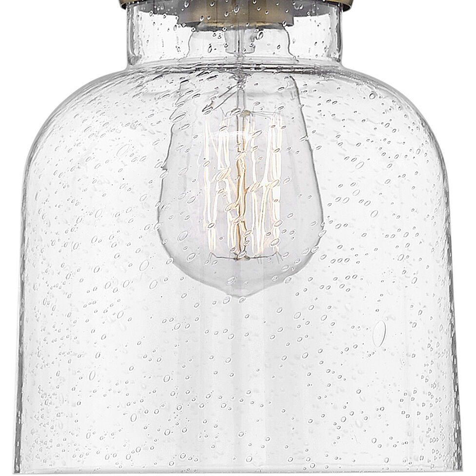 Academy 1 Light 6.5 inch Oil Rubbed Bronze with Heritage Brass Indoor Flush Mount Ceiling Light