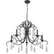 Amara 5 Light 38 inch Matte Black Chandelier Ceiling Light