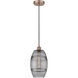 Edison Vaz 1 Light 8 inch Antique Copper Cord Hung Mini Pendant Ceiling Light