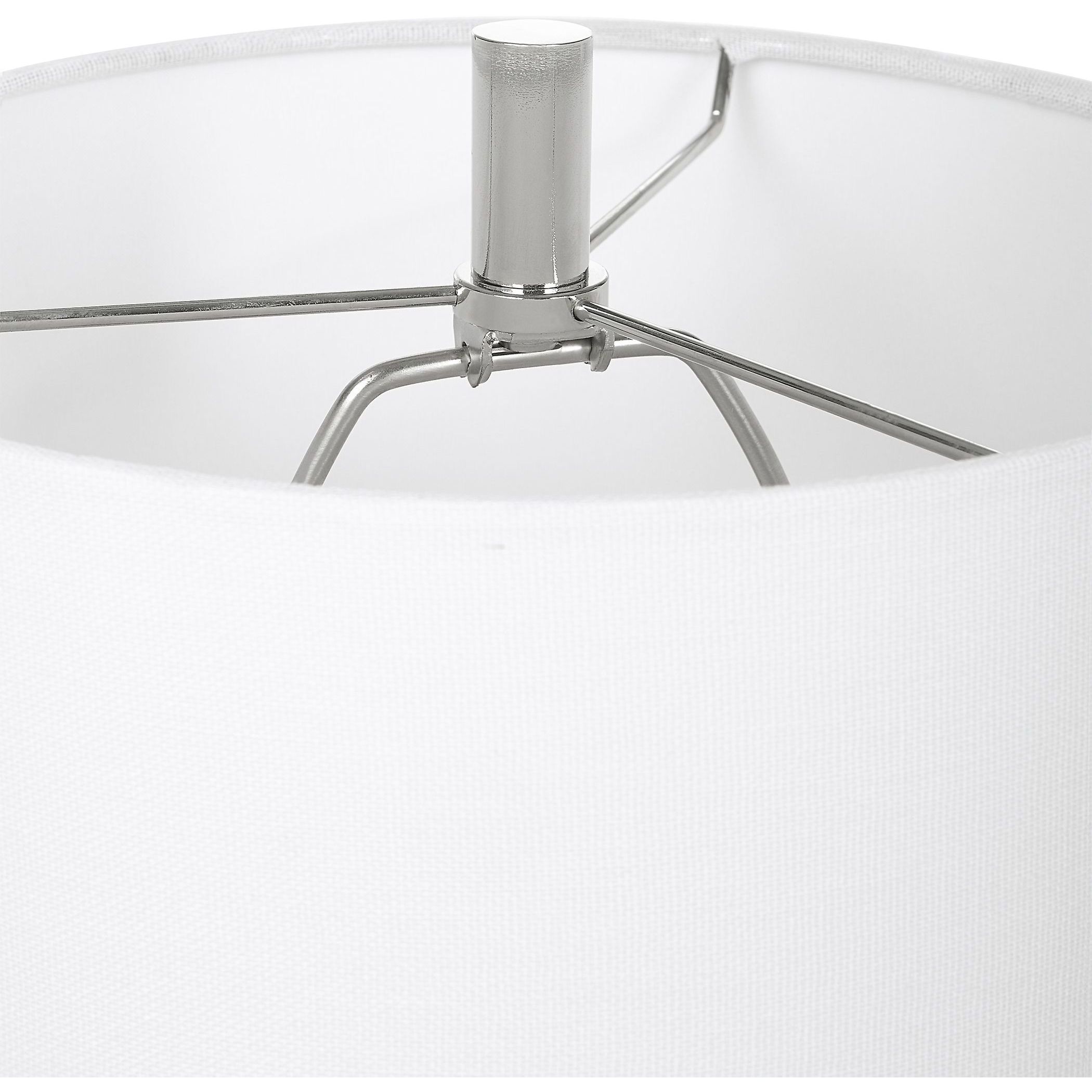 Sceptre 35.5 inch 150.00 watt Crystal and Polished Nickel Buffet Lamp Portable Light