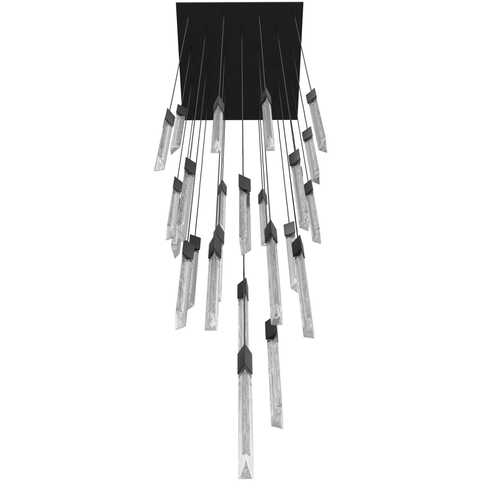 Alpine LED 36 inch Black Multi Port Pendant Ceiling Light