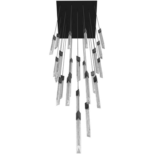 Alpine LED 36 inch Black Multi Port Pendant Ceiling Light