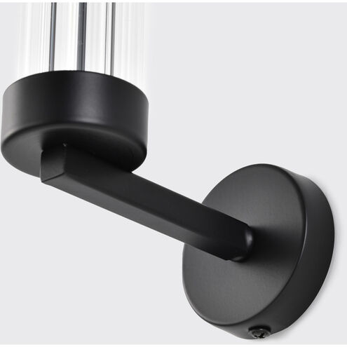 Teagon 1 Light 8 inch Matte Black Wall Sconce Wall Light