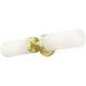 Aero 2 Light 19 inch Satin Brass ADA Vanity Sconce Wall Light