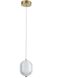 Peri LED 6 inch Aged Brass Linear Pendant Ceiling Light